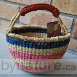 Fair Trade Baskets, Pink/Blue