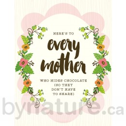 Mother Hides Chocolate Greeting Card by Yellow Bird