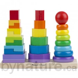 Wooden Geometric Stacking Toy