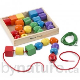 Wooden Primary Lacing Beads