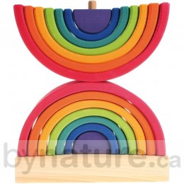 Wooden Stacking Tower, Rainbow (14pc)