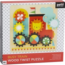 Busy Trains Wooden Twist Puzzle