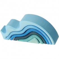 Grimm's Element Stacking Toy, Water Waves (Small)