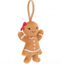 Jellycat Tree Ornament, Festive Folly Gingerbread Rudy