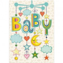 Peaceable Kingdom Greeting Card, Baby Dream Come True