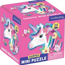 Shaped Mini Puzzle (24pc), Unicorn