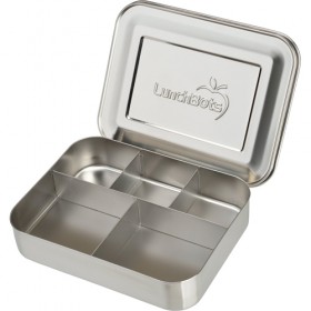 Lunchbots Bento Lunch Box, Large Cinco (Stainless)