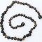 Baltic Amber Necklace, Adult - Molasses Olive Speckle