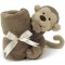 Jellycat Bashful Soother Security Blanket, Monkey