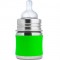 Pura Kiki Stainless Steel Baby Bottle, 5oz. - Green