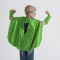 Superhero Cape, Green with Black Bolt (mask and cuffs available seperately)